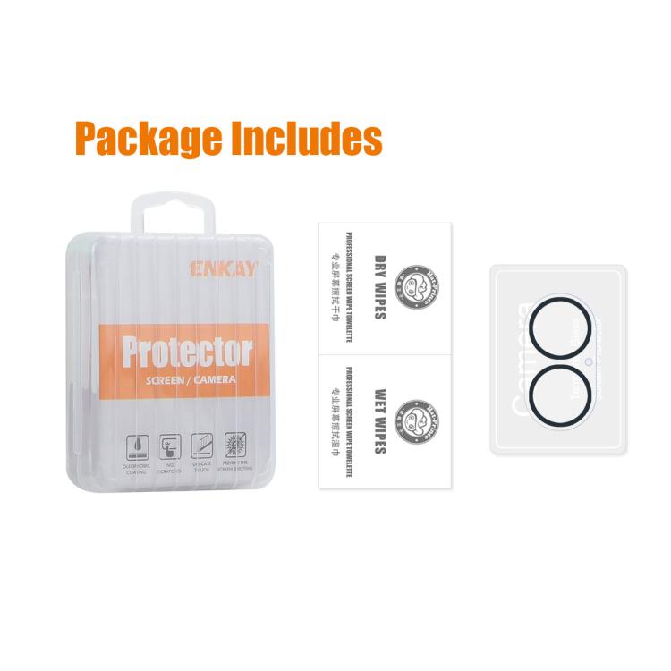 For iPhone 17 ENKAY Hat-Prince 9H Rear Camera Lens Tempered Glass Film