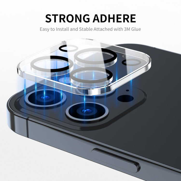 For iPhone 16 / 16 Plus 2pcs ENKAY Hat-Prince 9H Rear Camera Lens Tempered Glass Film