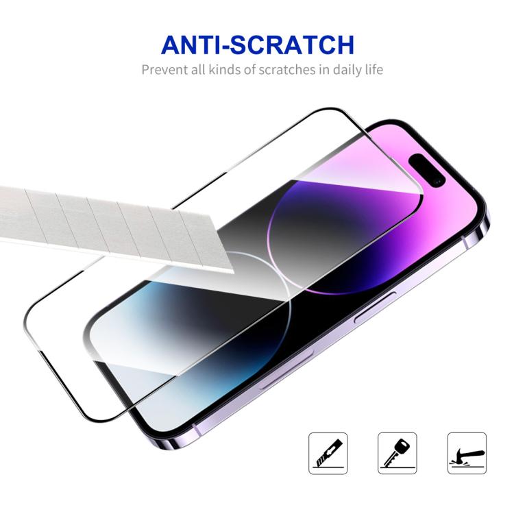 For iPhone 16 Plus 10pcs ENKAY Full Glue High Aluminum-silicon Tempered Glass Film