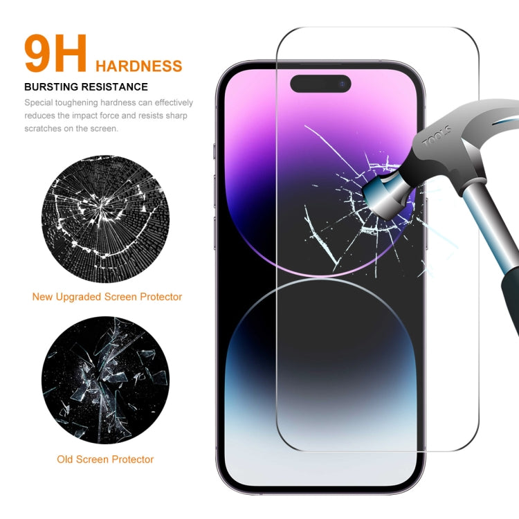 For iPhone 16 5pcs ENKAY 0.26mm 9H 2.5D High Aluminum-silicon Tempered Glass Film