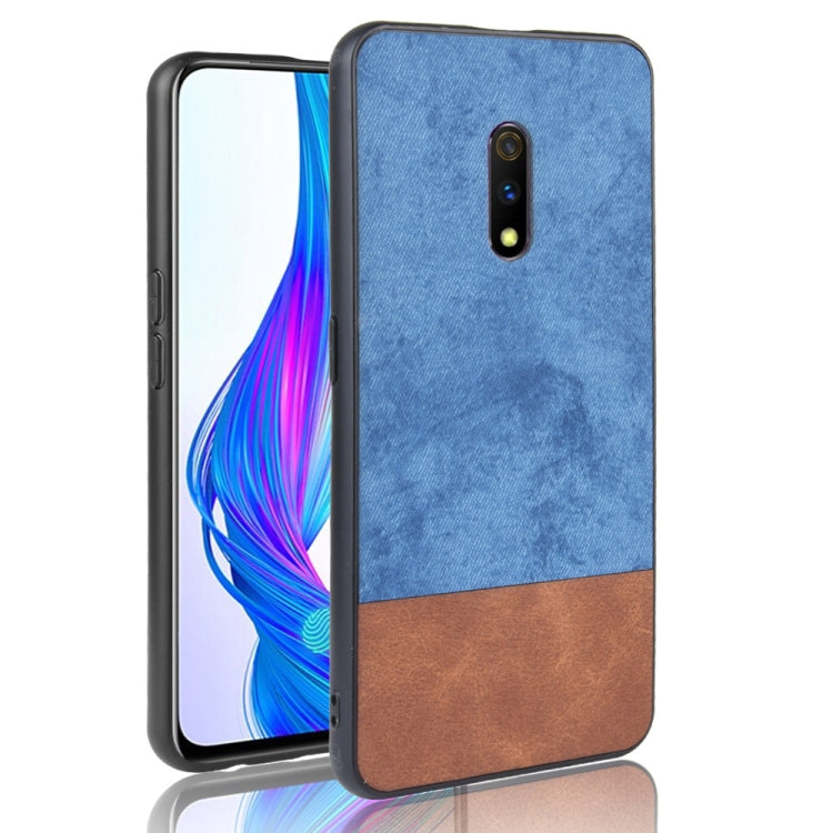 Shockproof Color Matching Denim PC + PU + TPU Protective Case For Oppo K3/Realme X