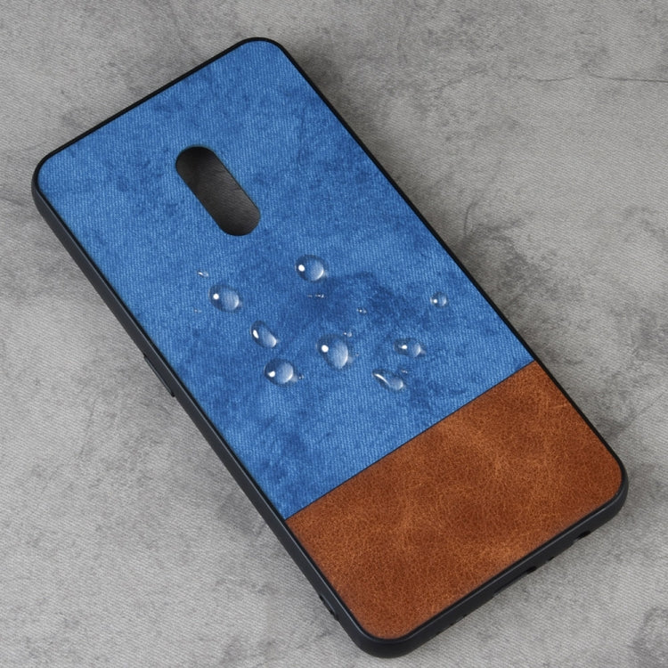 Shockproof Color Matching Denim PC + PU + TPU Protective Case For Oppo K3/Realme X