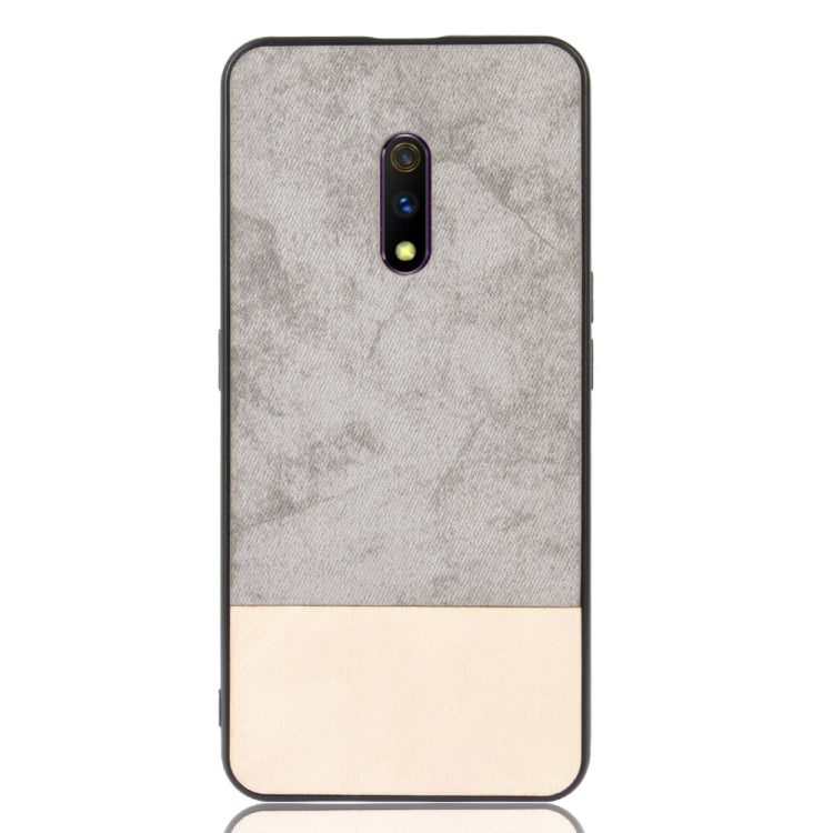 Shockproof Color Matching Denim PC + PU + TPU Protective Case For Oppo K3/Realme X