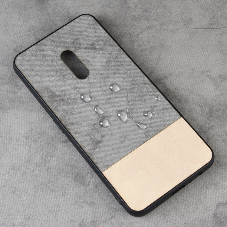 Shockproof Color Matching Denim PC + PU + TPU Protective Case For Oppo K3/Realme X