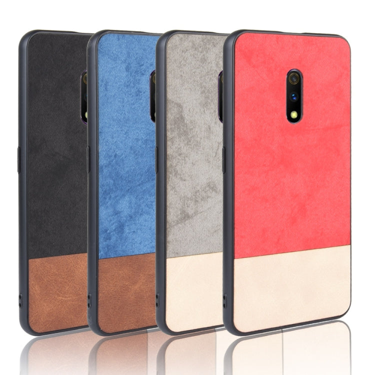 Shockproof Color Matching Denim PC + PU + TPU Protective Case For Oppo K3/Realme X
