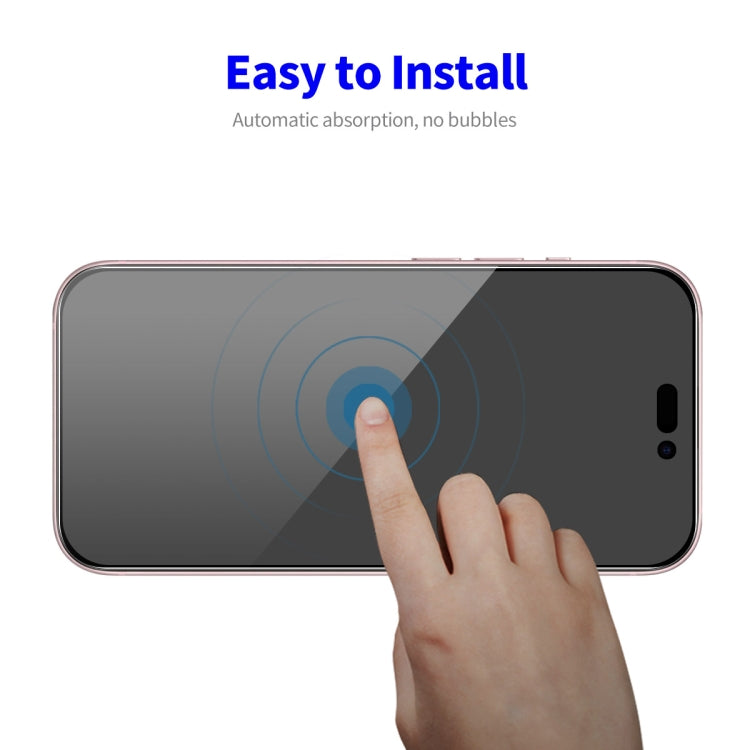 For iPhone 16 Plus 5pcs ENKAY Hat-Prince 28° Anti-peeping Tempered Glass Protector Full Screen Film