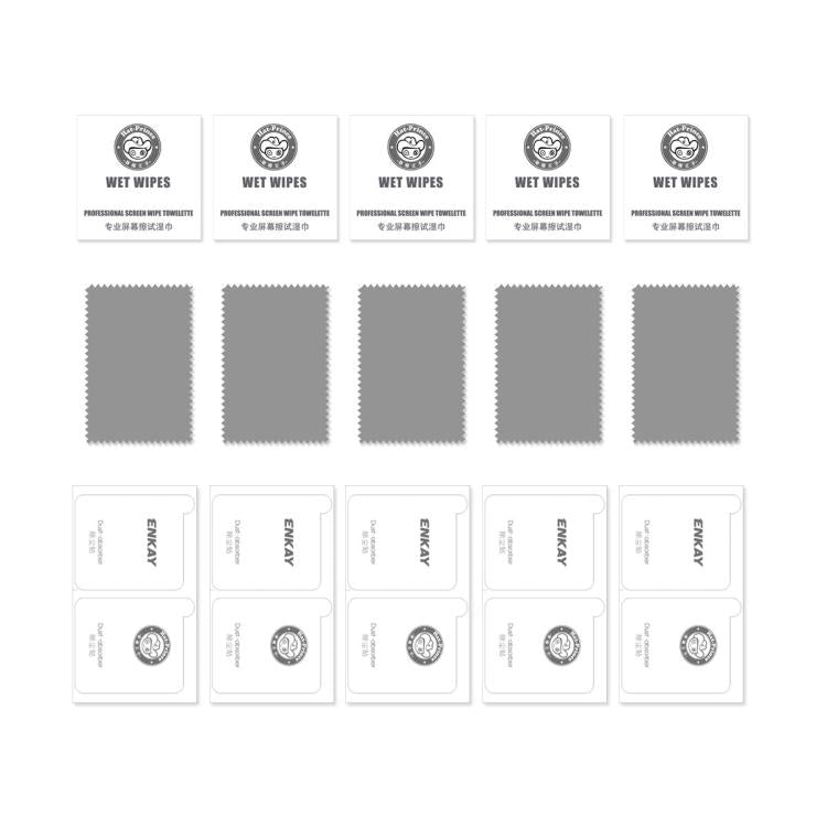 For iPhone 17 Pro 5pcs ENKAY Hat-Prince 28° Anti-peeping Tempered Glass Protector Full Screen Film