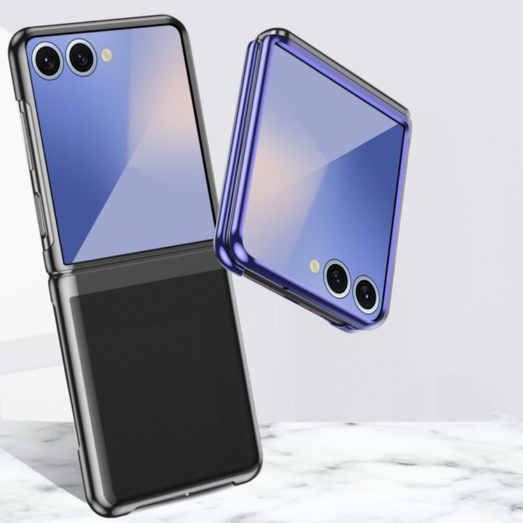 For Samsung Galaxy Z Flip7 5G Electroplating Transparent Shockproof Phone Case
