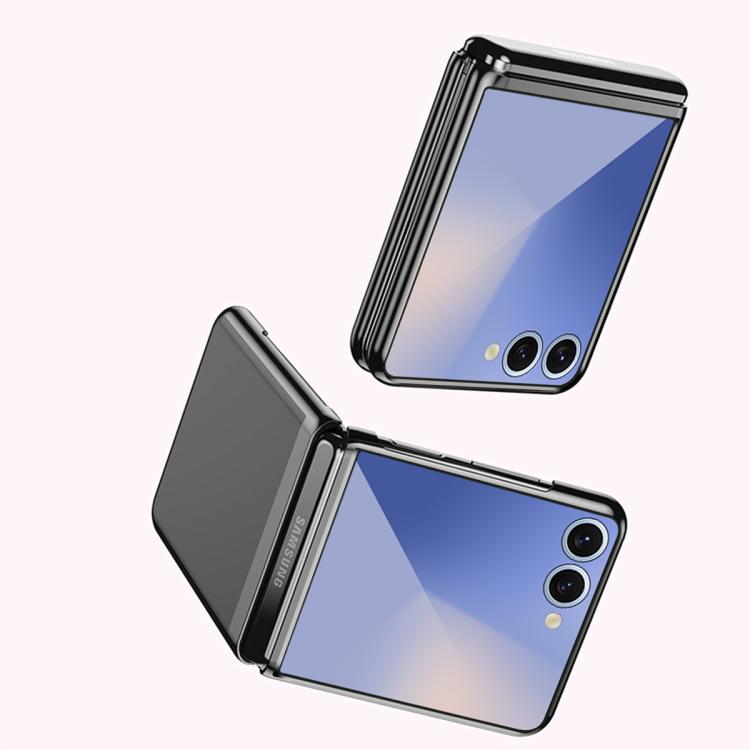 For Samsung Galaxy Z Flip7 5G Electroplating Transparent Shockproof Phone Case