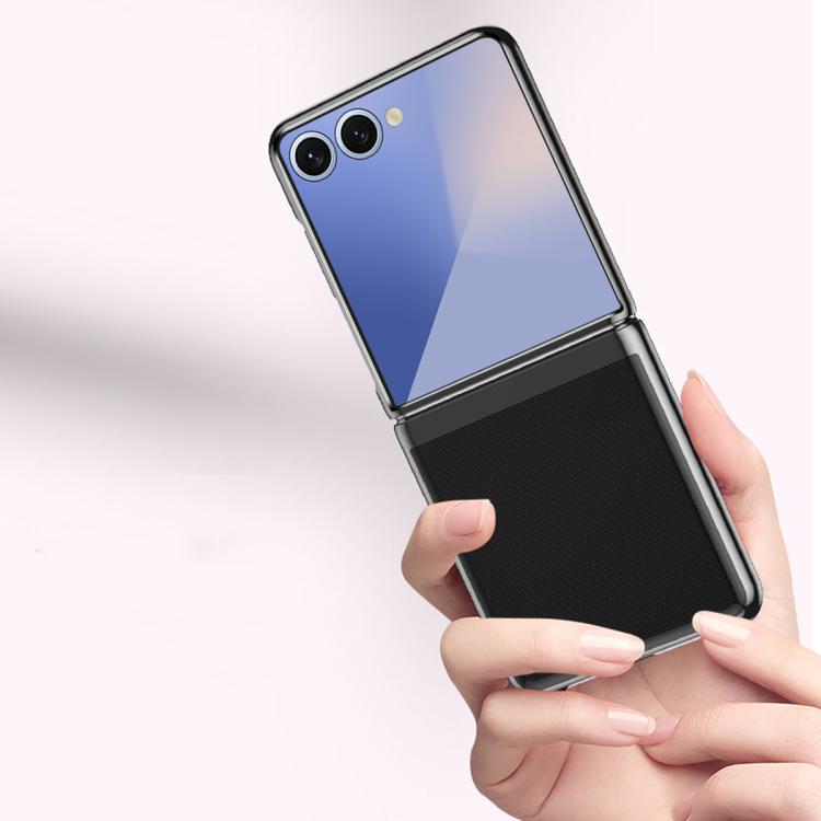 For Samsung Galaxy Z Flip7 5G Electroplating Transparent Shockproof Phone Case