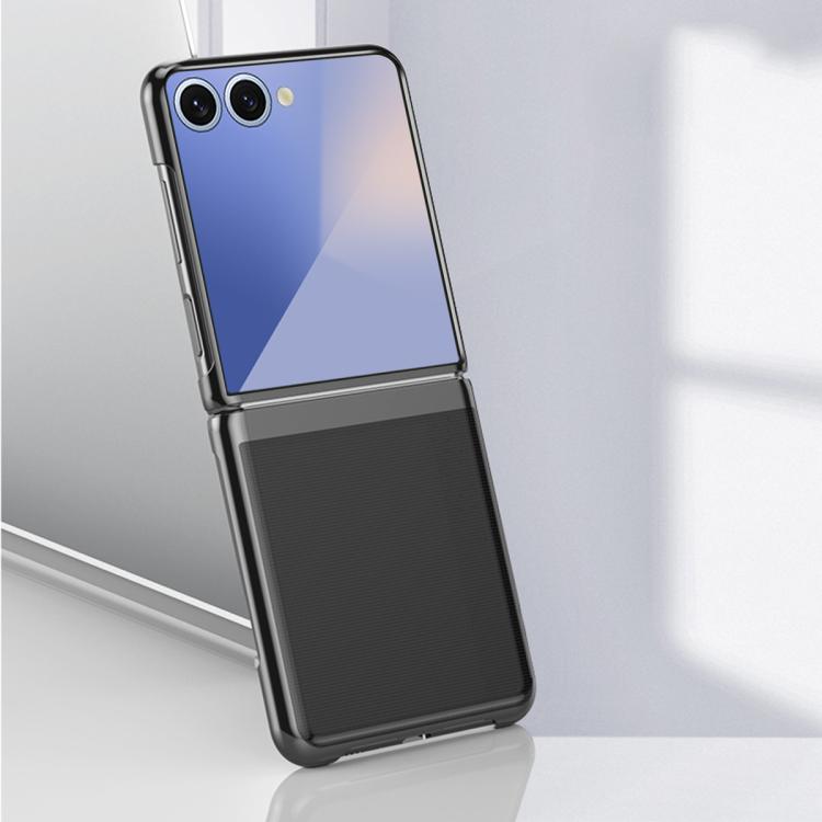 For Samsung Galaxy Z Flip7 5G Electroplating Transparent Shockproof Phone Case