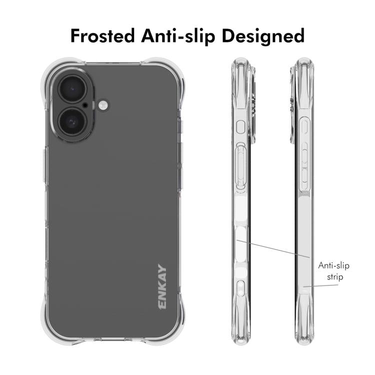 For iPhone 17 ENKAY Hat-Prince Transparent TPU Shockproof Phone Case