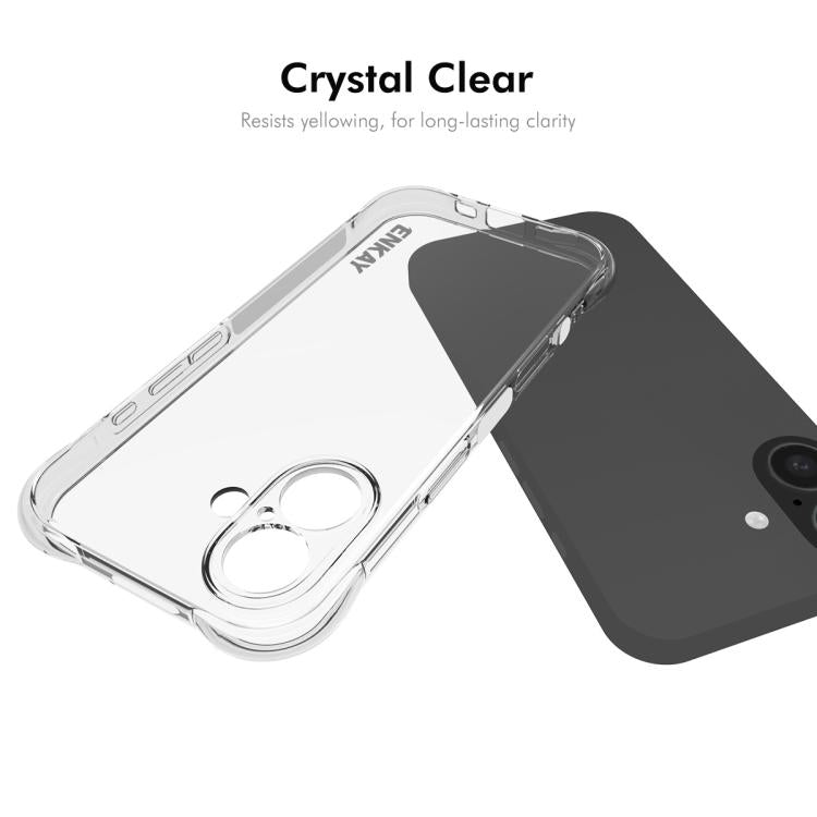 For iPhone 17 ENKAY Hat-Prince Transparent TPU Shockproof Phone Case