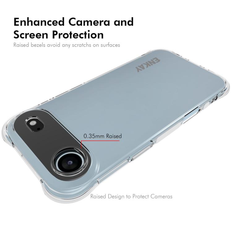For iPhone Air ENKAY Hat-Prince Transparent TPU Shockproof Phone Case