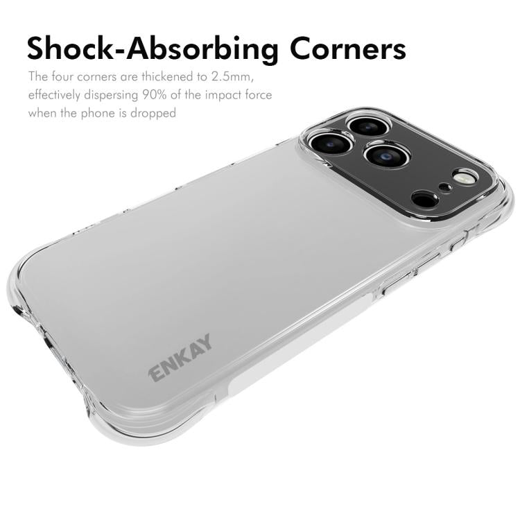 For iPhone 17 Pro Max ENKAY Hat-Prince Transparent TPU Shockproof Phone Case