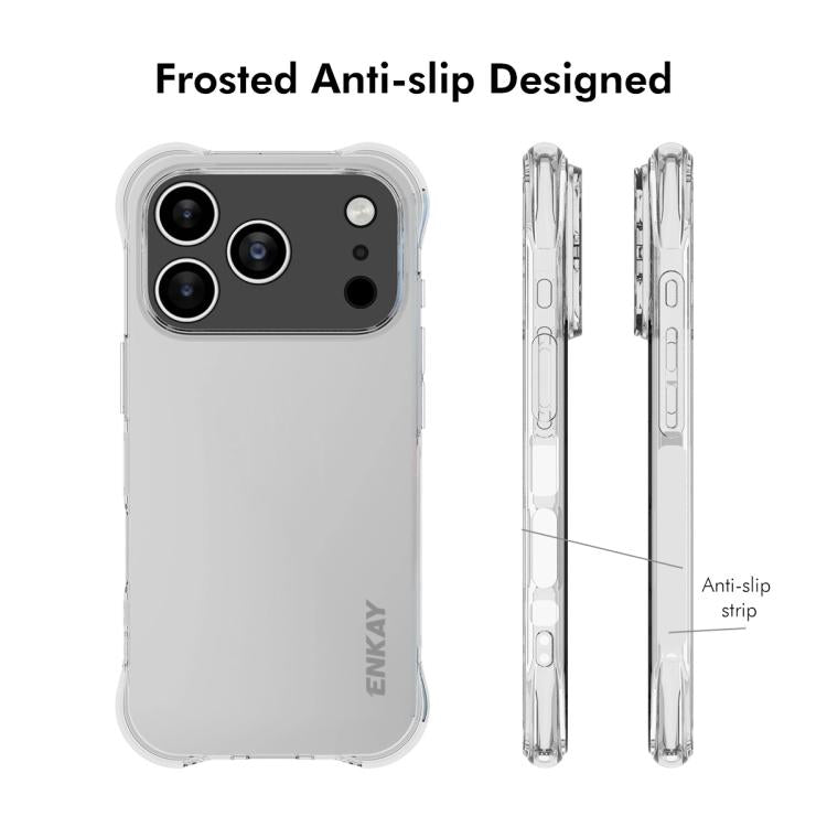 For iPhone 17 Pro Max ENKAY Hat-Prince Transparent TPU Shockproof Phone Case