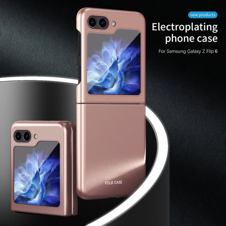 For Galaxy Z Flip6 5G Skin Feel Electroplating PC Shockproof Phone Case