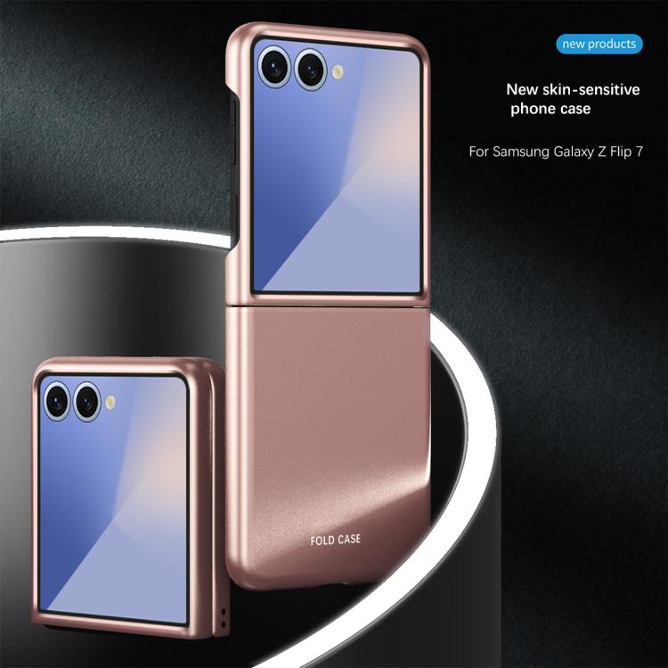 For Galaxy Z Flip7 5G Skin Feel Electroplating PC Shockproof Phone Case