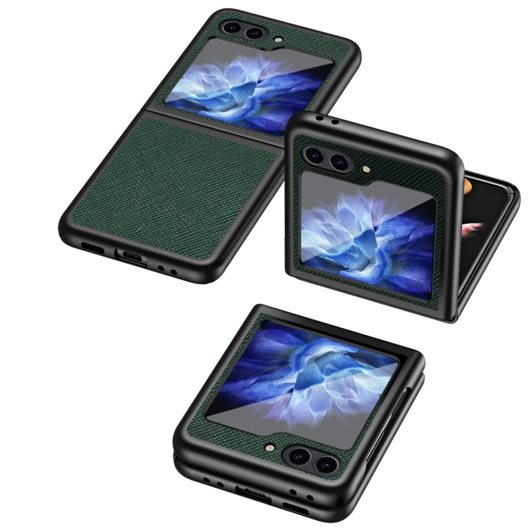 For Samsung Galaxy Z Flip6 / Flip7 FE Cross-Grain All-inclusive Shockproof Phone Case
