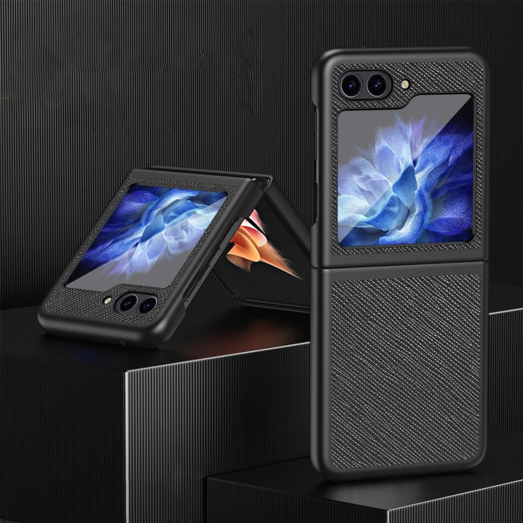 For Samsung Galaxy Z Flip6 / Flip7 FE Cross-Grain All-inclusive Shockproof Phone Case