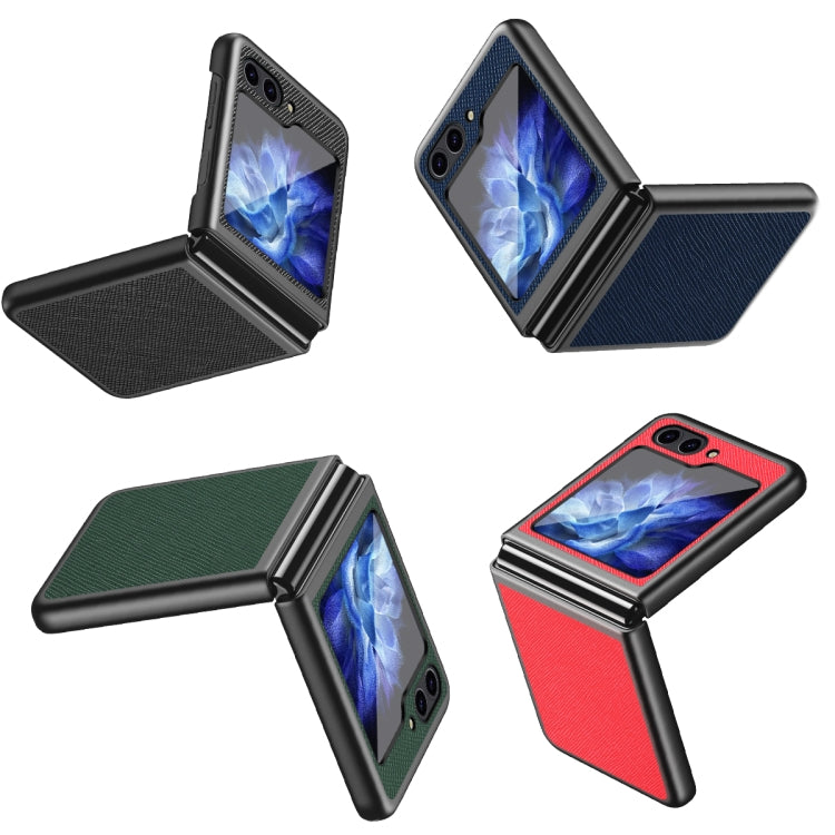 For Samsung Galaxy Z Flip6 / Flip7 FE Cross-Grain All-inclusive Shockproof Phone Case