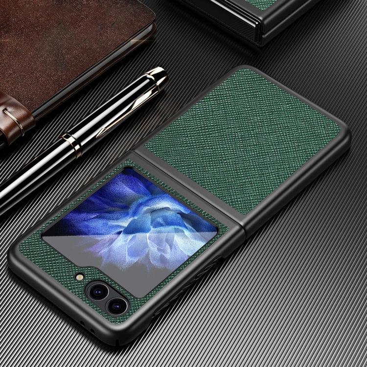 For Samsung Galaxy Z Flip6 / Flip7 FE Cross-Grain All-inclusive Shockproof Phone Case