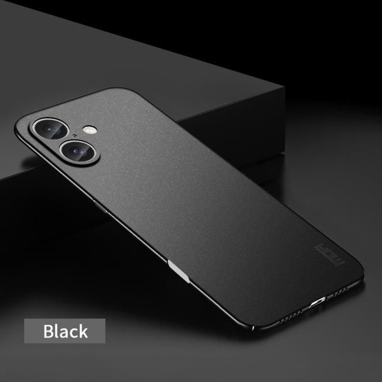 For iPhone 16 Plus MOFI Fandun Series Frosted PC Ultra-thin All-inclusive Phone Case