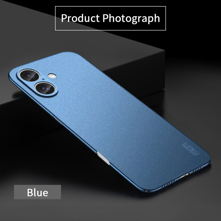 For iPhone 16 Plus MOFI Fandun Series Frosted PC Ultra-thin All-inclusive Phone Case