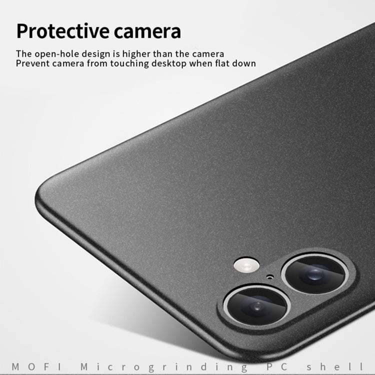 For iPhone 16 Plus MOFI Fandun Series Frosted PC Ultra-thin All-inclusive Phone Case