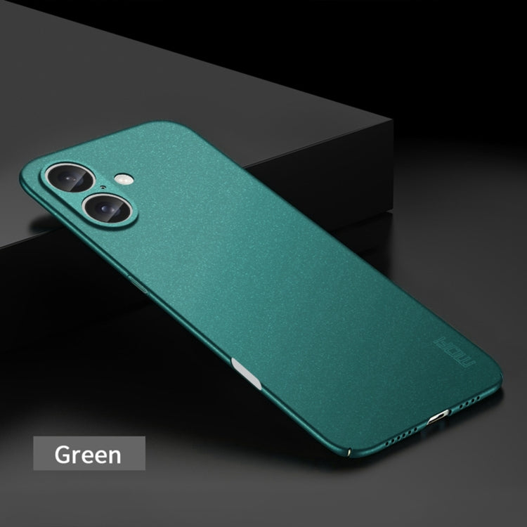 For iPhone 16 Plus MOFI Fandun Series Frosted PC Ultra-thin All-inclusive Phone Case