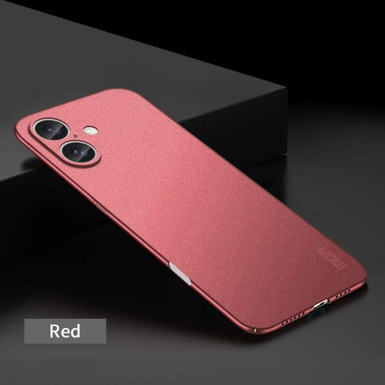 For iPhone 16 Plus MOFI Fandun Series Frosted PC Ultra-thin All-inclusive Phone Case