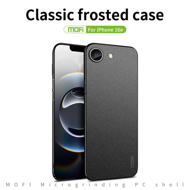 For iPhone 17e / 16e MOFI Fandun Series Frosted PC Ultra-thin All-inclusive Phone Case