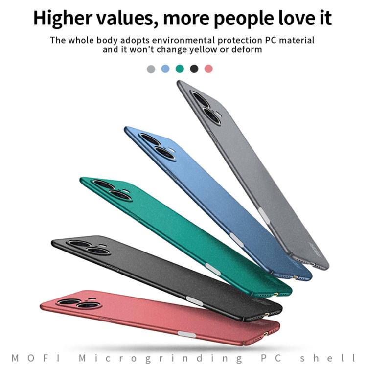 For iPhone 17 MOFI Fandun Series Frosted PC Ultra-thin All-inclusive Phone Case