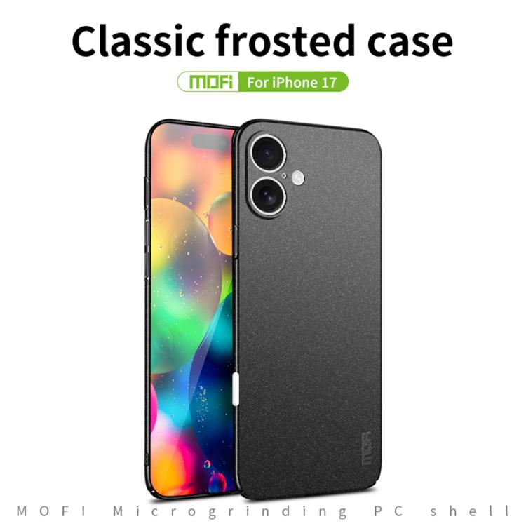 For iPhone 17 MOFI Fandun Series Frosted PC Ultra-thin All-inclusive Phone Case