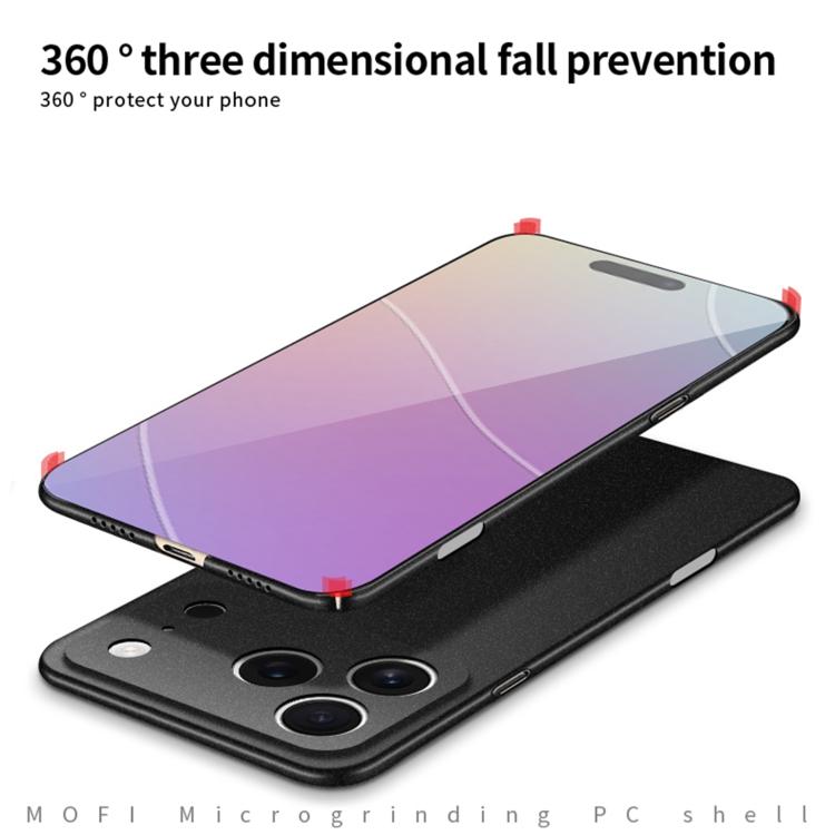 For iPhone 17 Pro MOFI Fandun Series Frosted PC Ultra-thin All-inclusive Phone Case