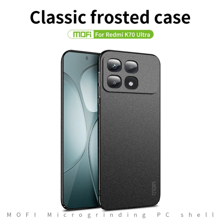 For Xiaomi Redmi K70 Ultra MOFI Fandun Series Frosted PC Ultra-thin All-inclusive Phone Case