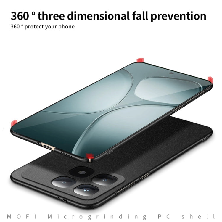 For Xiaomi Redmi K70 Ultra MOFI Fandun Series Frosted PC Ultra-thin All-inclusive Phone Case