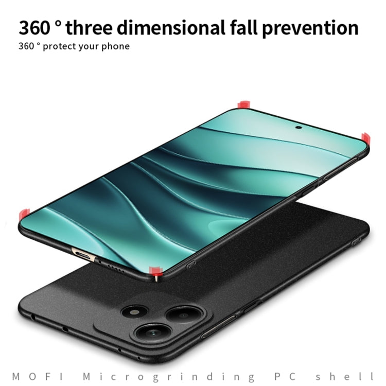 For Redmi Note 14 MOFI Fandun Series Frosted PC Ultra-thin All-inclusive Phone Case