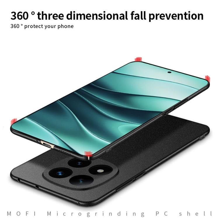 For Xiaomi Redmi Note 14 Pro+ MOFI Fandun Series Frosted PC Ultra-thin All-inclusive Phone Case