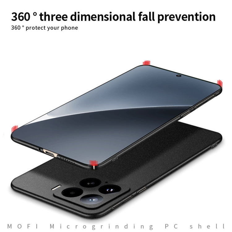 For Xiaomi 15 MOFI Fandun Series Frosted PC Ultra-thin All-inclusive Phone Case