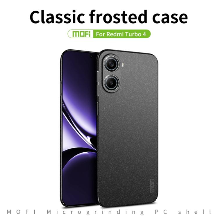 For Xiaomi Redmi Turbo 4 / Poco X7 Pro MOFI Fandun Series Frosted PC Ultra-thin All-inclusive Phone Case