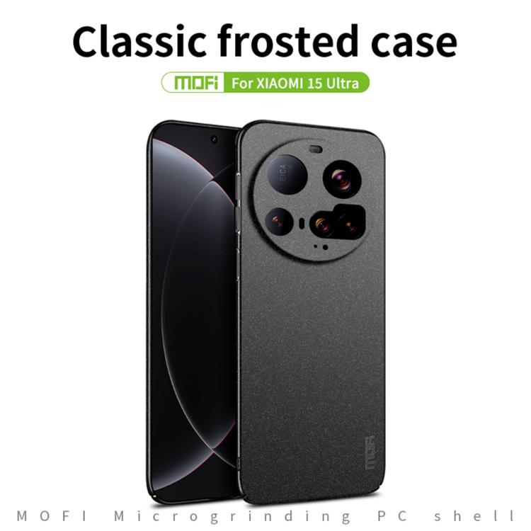 For Xiaomi 15 Ultra MOFI Fandun Series Frosted PC Ultra-thin All-inclusive Phone Case