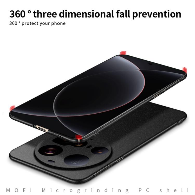 For Xiaomi 15 Ultra MOFI Fandun Series Frosted PC Ultra-thin All-inclusive Phone Case