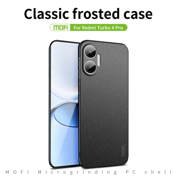 For Redmi Turbo4 Pro MOFI Fandun Series Frosted PC Ultra-thin All-inclusive Phone Case
