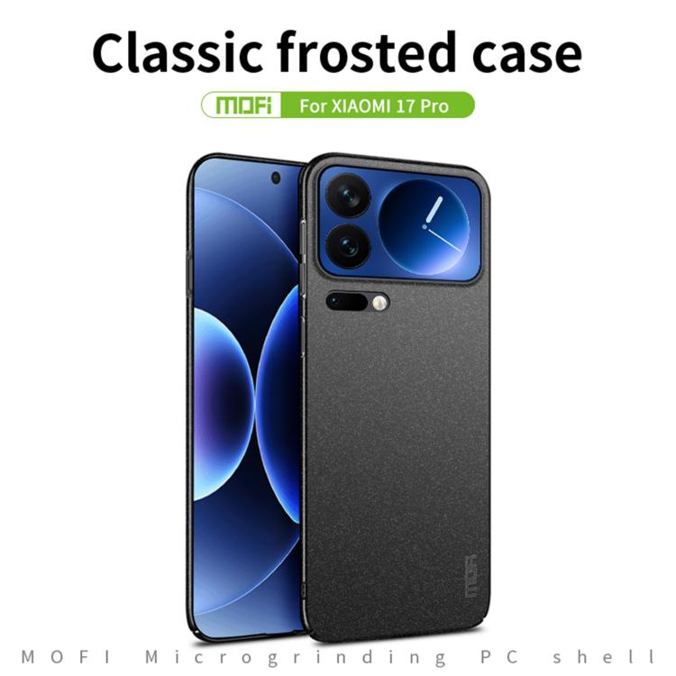 For Xiaomi 17 Pro Max MOFI Fandun Series Frosted PC Ultra-thin All-inclusive Phone Case