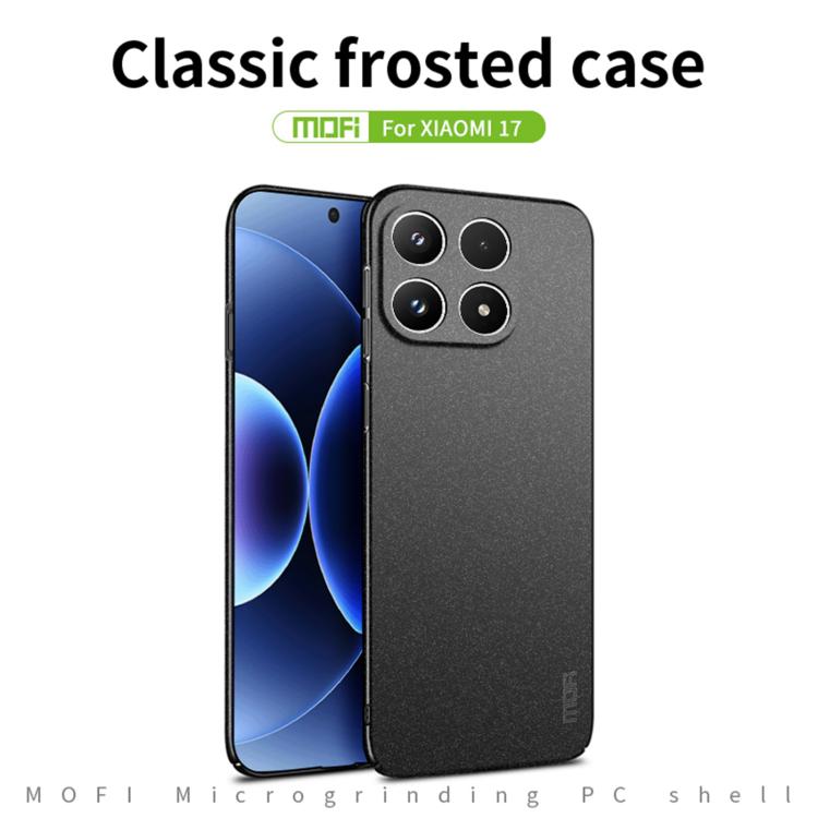 For Xiaomi 17 MOFI Fandun Series Frosted PC Ultra-thin All-inclusive Phone Case