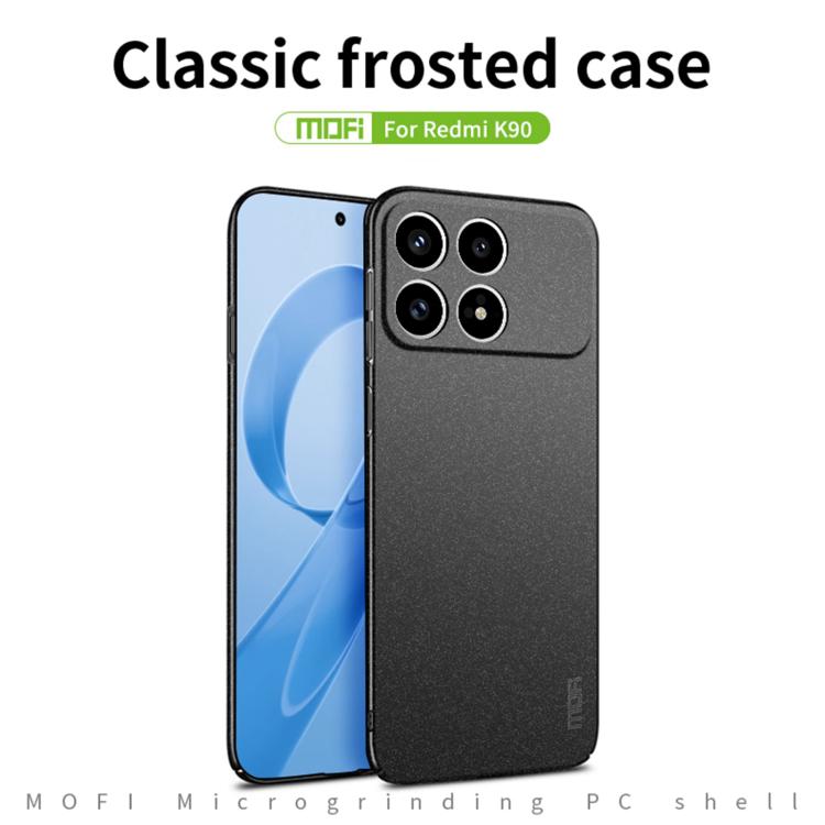 For Redmi K90 MOFI Fandun Series Frosted PC Ultra-thin All-inclusive Phone Case