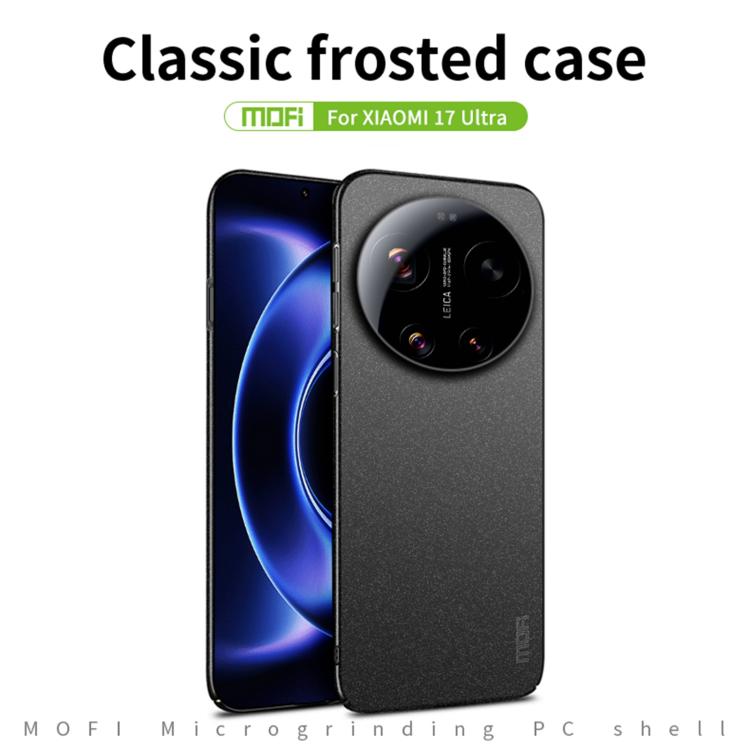 For Xiaomi 17 Ultra MOFI Fandun Series Frosted PC Ultra-thin All-inclusive Phone Case