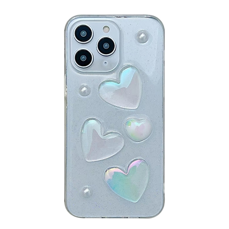 For iPhone 13 Pro Max Love Epoxy TPU Phone Case