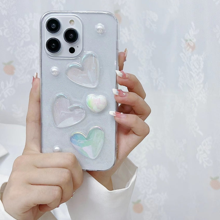 For iPhone 16 Love Epoxy TPU Phone Case